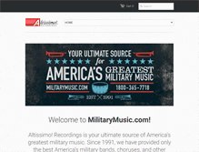 Tablet Screenshot of militarymusic.com